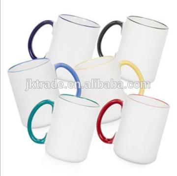 Ceramic Custom Color Rim Mug for Sublimation Transfer Machine