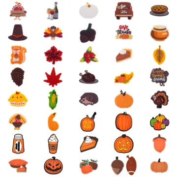 Wholesale Thanksgiving Style Soft PVC Shoe Accessories & Charms