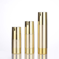 Gold color ABS plastic airless serum pump bottle