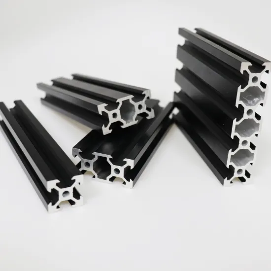 High-Quality Extruded Aluminum Profiles 6063 6061 T5 T6 - Silver and Black Anodized