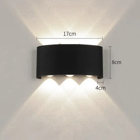 Modern 2-12W LED Outdoor Wall Light: A Stylish Home Sconce Fixture