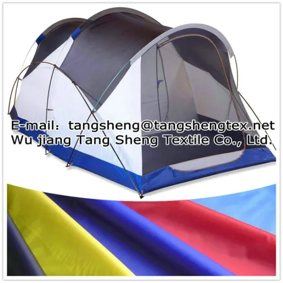 100% Recycled plastic bottle polyester waterproof 190T taffeta tent fabric