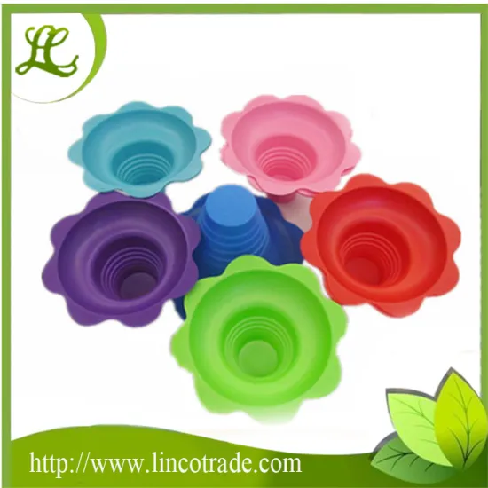 Colorful 4oz Plastic Flower Cups for Shave Ice