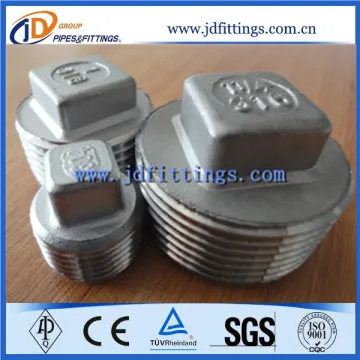 BS Stainless Steel Forged Pipe Square Plug
