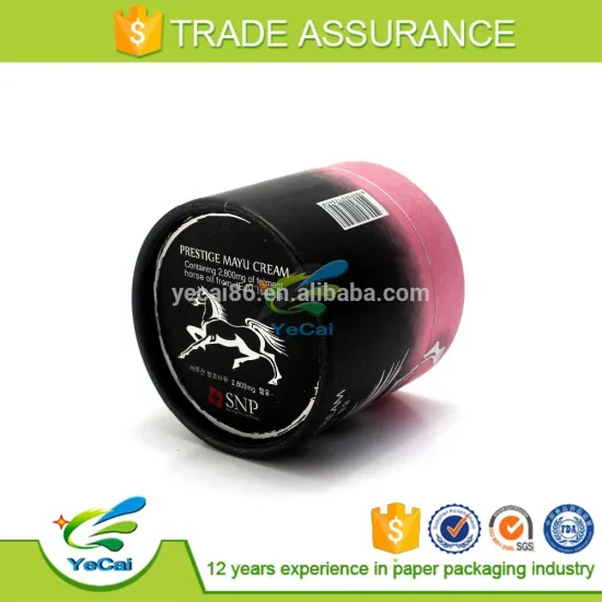 Colorful cardboard paper gift boxes for skin cream packaging