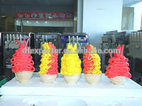 TML Three Color Rainbow soft Ice Cream Machine