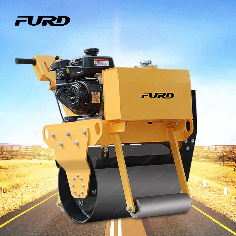 High efficient small Hand Type Single Steel Wheel road Roller Compactor Price