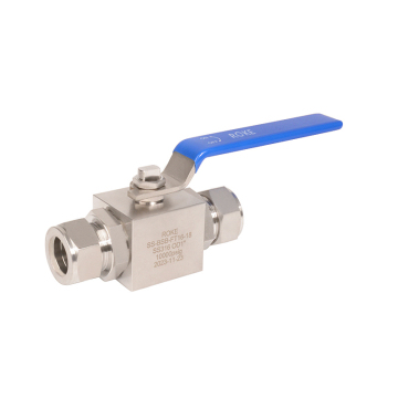 SS316 Stainless Steel Double Ferrule Bar Stock Ball Valves 10000psi