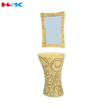 Fancy bathroom Mirror Cabinets Type and Classic Style Italian Sandstone Finish bathroom vanity cabinet