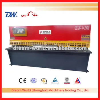 Hydraulic Swing Beam shearing machine , sheet metal cutting machinery tool