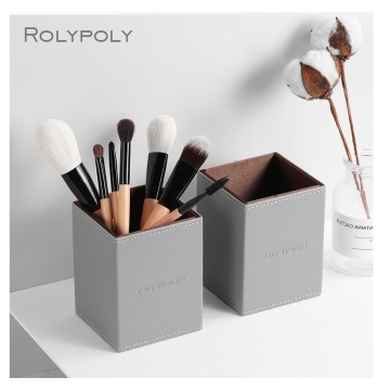 Caja de almacenamiento cosmético doméstico con material PU