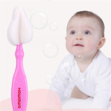 Brosse de nettoyage pour tétines en éponge pour bébé