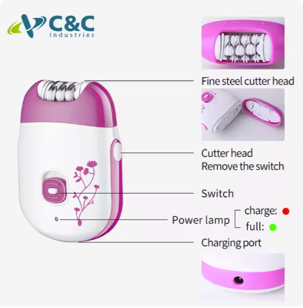 3-Speed Rotating Disc Hair Removal Machine for Women