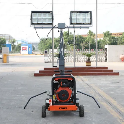 5m construction light tower retractable light tower construction equipment continuous working light tower mobile light tower