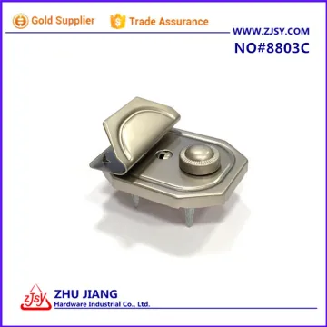 8803C Nickel Plated Metal Lock For Leather Bags