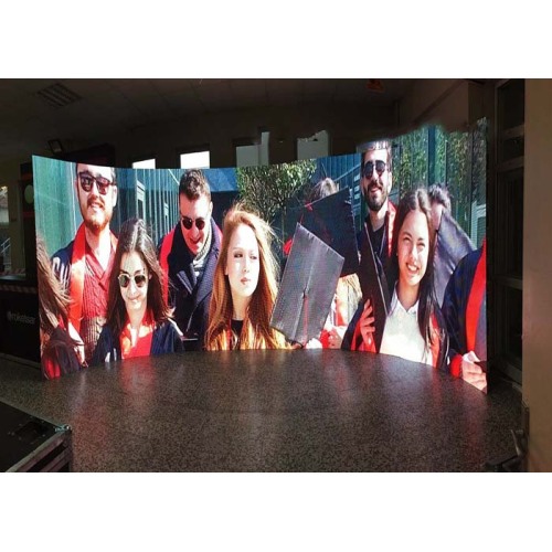 Indoor Curved LED Display with Wide Viewing Angle