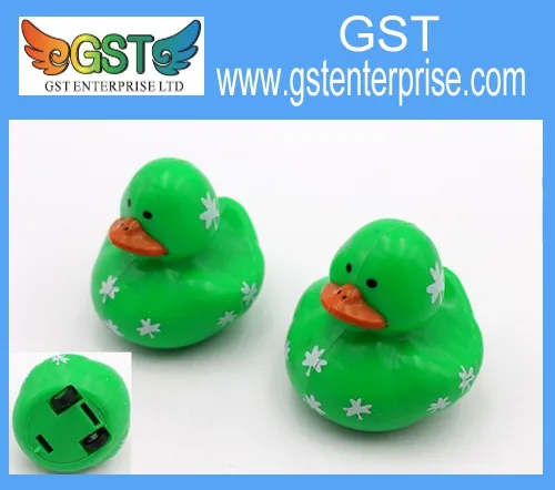 Plastic Pull Back Shamrock Duck Toy
