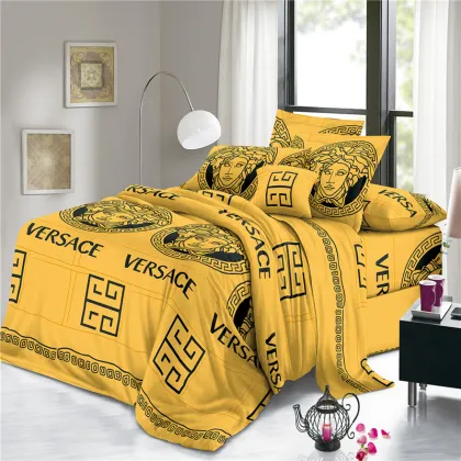100% Polyester Disperse Print Fabric Versace Bed Sheets