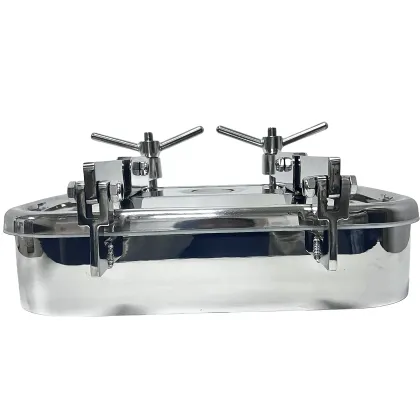 High Quality 17''X13'' Sanitation SS316L Mirror Polished Rectangle Manhole Cover