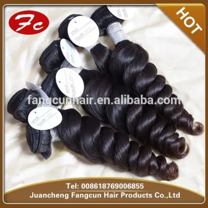Brazilian virgin human hair Spring curl virgin Brazilian human hair weft