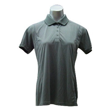 Classical Womens Black Plain Polo Shirts