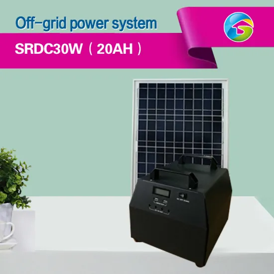 off-Grid Home Solar Power System 1 Solar Energy System Househoud Power System 30W/20ah DC Lithium