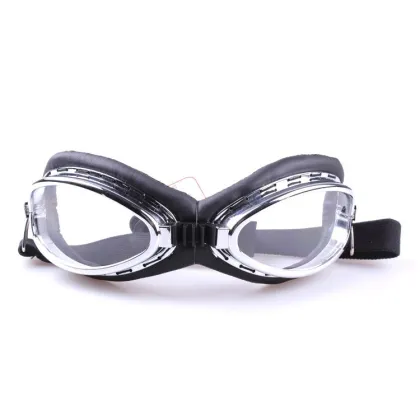 Shock proof eye protect black motorcycle goggles OEM custom logo goggles
