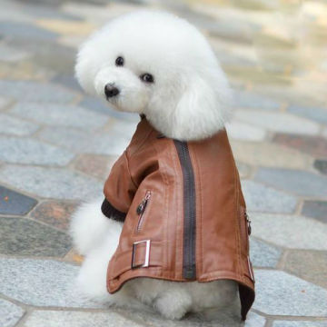 New Quality Dog Leather Jacket Leather Dog Winter Jacket Waterproof Dog Jacket