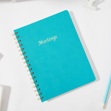 Spiral Binding Pu soft cover meeting notebook