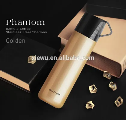350ml wholesale bottled water thermos vacuum flask with a cup lid