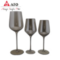 Ato graues Trinkglaskristallrotes Glasglas