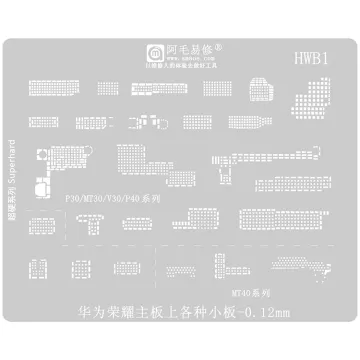 Amaoe BGA Reballing Stencil Steel Planting Tin Mesh for Huawei Honor Motherboard Repairing Tool