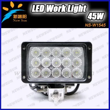 45W Epistar LED Work Light Driving Fog Light for ATV 4X4 Off Road SUV