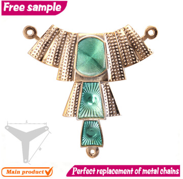 Pharaoh necklace design PVC decorative shoe lace chain