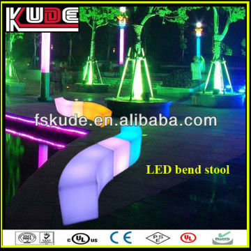 Hot sale colorful LED bar furniture led luminous bend stool