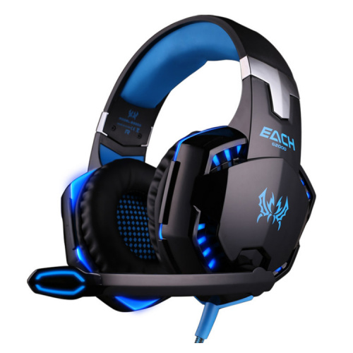 PC USB stereo Led gaming headset with mic