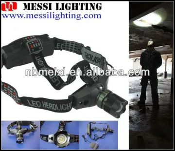 outdoor high power waterproof led rechargable headlamp
