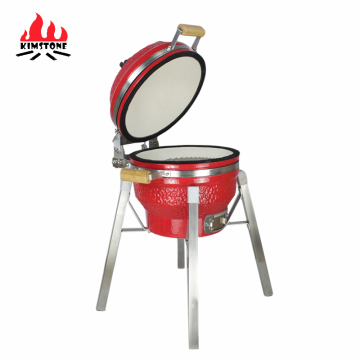Wielki Masterbuild Oval 15 Deflector Rotisserie Grill z pokrywką - Kimstone Kamado Grill do pizzy i gotowania na świeżym powietrzu