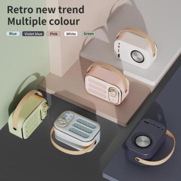 ABS Stunning Design Mini Retro Style Handle Speaker