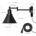 Black Industrial Wall Mounted Light for Bedroom