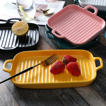 Nordic Customized Rectangular BakeWare Sets - Microwave Safe Pans & Dish Plates