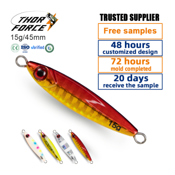 THORFORCE 35mm/45mm Luminous Metal Jigs for Saltwater Jigging