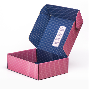 pink clothes packaging express box with full printing