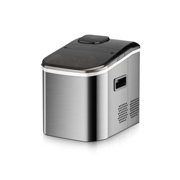 24pcs 430 Stainless Steel Countertop Ice Cube Maker Machine - 20KG/24H Capacity for Home, Office, Party