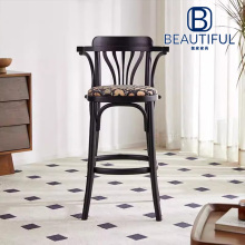 เก้าอี้บาร์ไม้บีช Liangjia