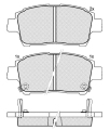 D822-7695 Toyota Corolla Brake Pad