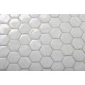 Hexagon Mosaic White Kitchen Backsplash Minimalist Art Tile