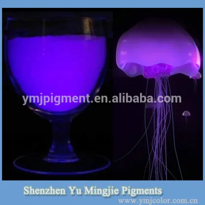 Purple Color Glow in the Dark Powder, Violet Photoluminescent Pigment
