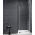 black pivot shower door