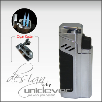 Cigar Accessories,Jet Lighter With Cigar Cutter
